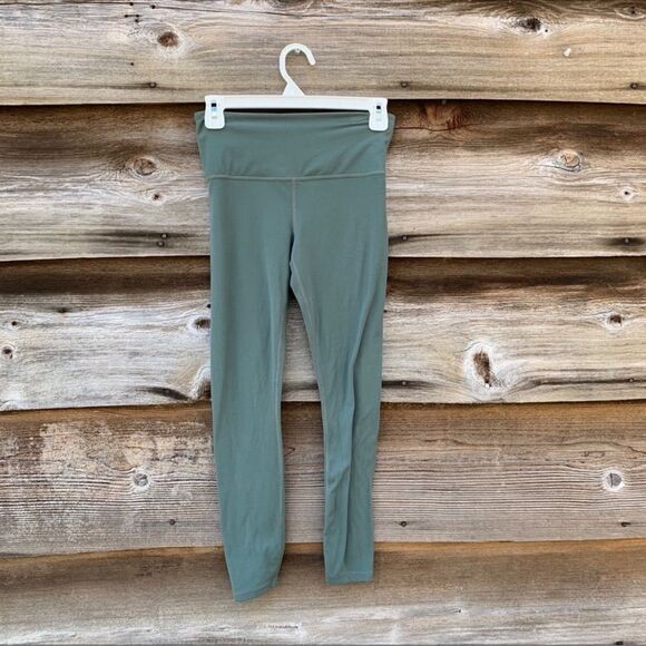 Athleta 7/8 Elation Tight Leggings Sage Green S - Picture 2 of 7